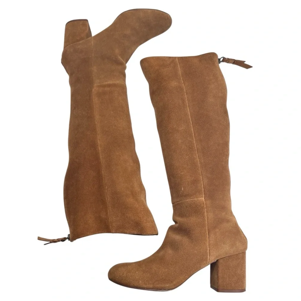 Splendid Danise Chestnut Suede Knee High Boots